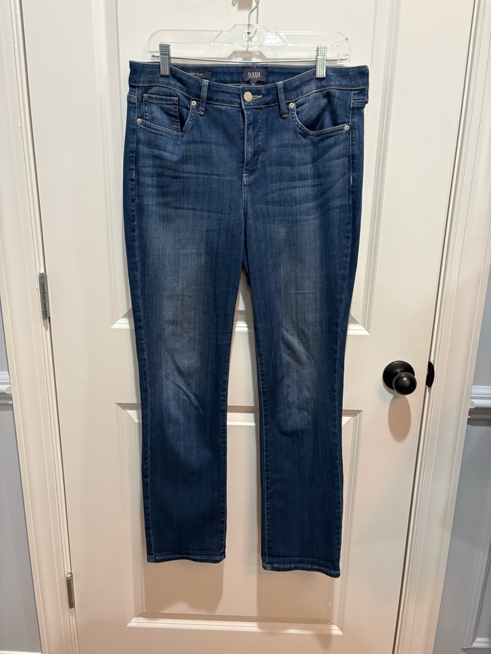 NYDJ Sheri Slim Women's Indigo Straight Leg Jeans
